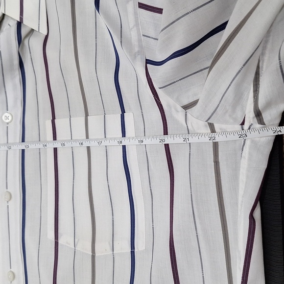 CHRISTIAN DIOR Monsieur Striped Button Down Dress Shirt - Picture 6 of 10